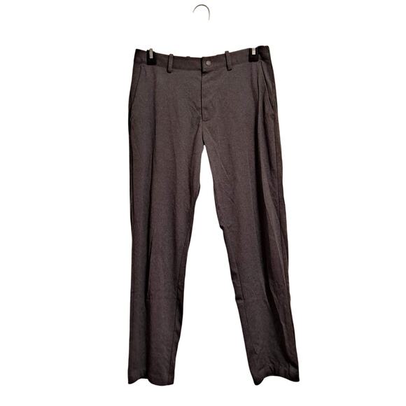 Uniqlo Ezy Ankle Pants Ultra Stretch Dry-Ex Straight Leg Gray Mens Size Small - Picture 1 of 15